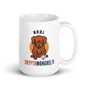 CryptoMongrel Gold Gone mug Version 2
