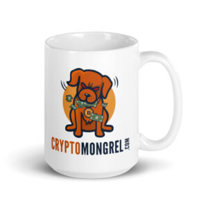 CryptoMongrel Shredding Fiat mug Version 2