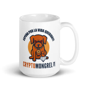 HODL in Spanish Red eyes coffee mug